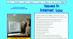 Desktop Screenshot of issuesininternetlaw.com