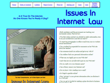 Tablet Screenshot of issuesininternetlaw.com